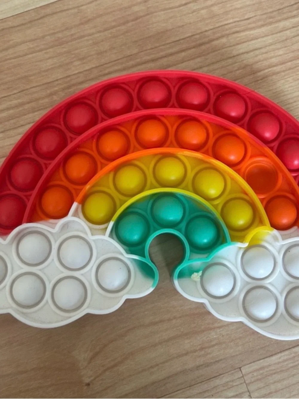Rainbow Pop Sensory Toy Pop It Kids Baby Toddler - White, Red, Orange, Yellow,
